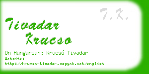 tivadar krucso business card